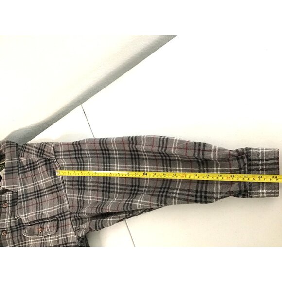 FIELD & STREAM - MENS GREY SOTTON LONG SLEEVE BUTTON DOWN FLANNEL SHIRT SIZE 2XL - Picture 4 of 6